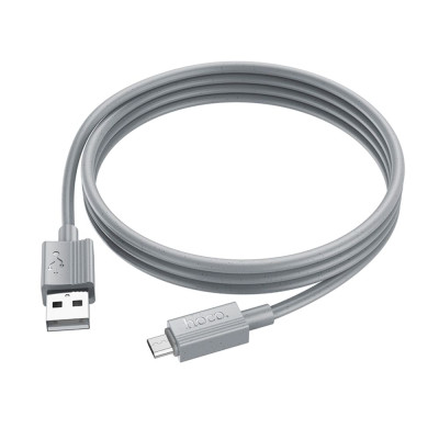 Кабель для зарядки USB Hoco X107 USB-МicroUSB 2.4A 1 м Grey