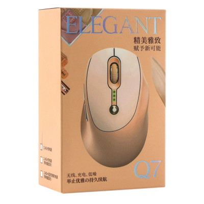 Бездротова мишка T-Wolf Q7 Elegant USB 2.4GHz 1000-2400DPI Молочний Бездротова мишка T-Wolf Q7 Elegant USB 2.4GHz 1000-2400DPI Молочний