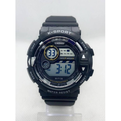 Спортивний годинник Lasika K-Sport W-F138 Чорний (IBW873BS)