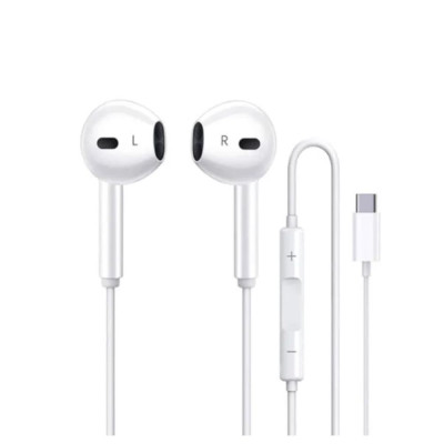Проводные наушники с микрофоном No Brand EarPods USB/Type C 1.2 м White (34037_3325487) Проводные наушники с микрофоном No Brand EarPods USB/Type C 1.2 м White (34037_3325487)