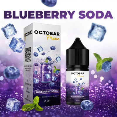 Набор компонентов для самозамеса солевой жидкости Octobar Prime 30 мл 0-50 мг Blueberry Soda (16892-hbr) Набор компонентов для самозамеса солевой жидкости Octobar Prime 30 мл 0-50 мг Blueberry Soda (16892-hbr)