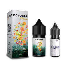Набір компонентів для самозамісу сольової рідини Octobar Prime 30 мл 0-50 мг Citrus Candy (16893-hbr)