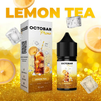 Набір компонентів для самозамісу сольової рідини Octobar Prime 30 мл 0-50 мг Lemon Tea (16895-hbr)