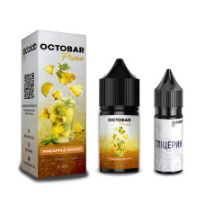 Набір компонентів для самозамісу сольової рідини Octobar Prime 30 мл 0-50 мг Pineapple Mojito (16897-hbr)