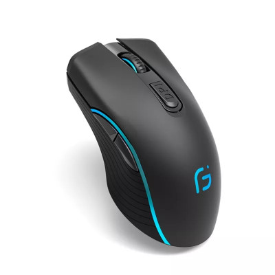 Мишка бездротова ігрова Gamousе X9 з акумулятором та підсвіткою Black 2,4G Bluetooth