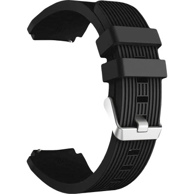 Ремешок для смарт-часов BeWatch Amazfit Pop 3S 3R 22 мм Черный (1022101.1) Ремешок для смарт-часов BeWatch Amazfit Pop 3S 3R 22 мм Черный (1022101.1)