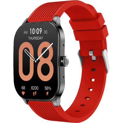 Ремешок для смарт-часов BeWatch Amazfit Pop 3S 3R 22 мм Красный (1012103.3)