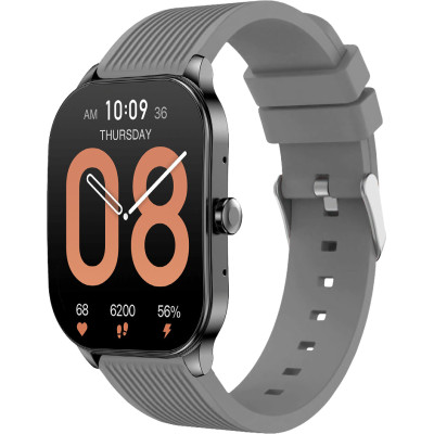 Ремешок для смарт-часов BeWatch Amazfit Pop 3S 3R 22 мм Серый (1012104.1)