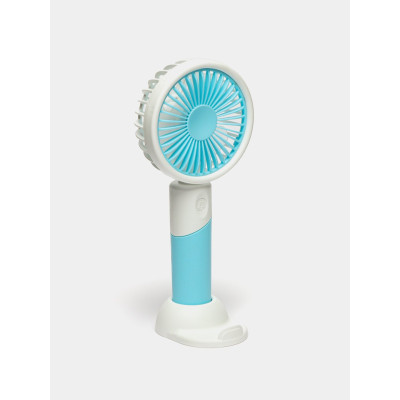 Портативний вентилятор Mini Fan ZB 100 2в1 із USB зарядкою Блакитний (1376b599)