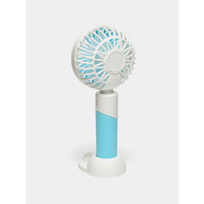 Портативний вентилятор Mini Fan ZB 100 2в1 із USB зарядкою Блакитний (1376b599)