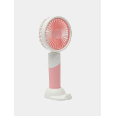 Портативний вентилятор Mini Fan ZB 100 2в1 із USB-зарядкою Рожевий (af467ada)