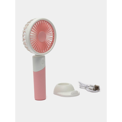 Портативний вентилятор Mini Fan ZB 100 2в1 із USB-зарядкою Рожевий (af467ada) Портативний вентилятор Mini Fan ZB 100 2в1 із USB-зарядкою Рожевий (af467ada)