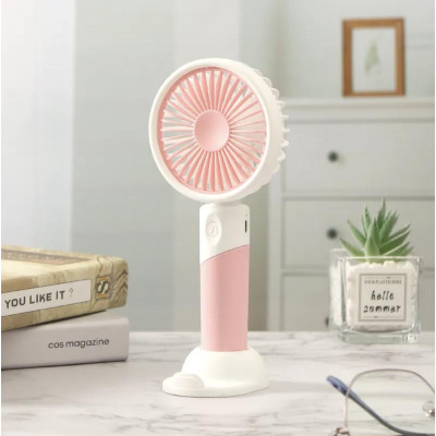 Портативний вентилятор Mini Fan ZB 100 2в1 із USB-зарядкою Рожевий (af467ada) Портативний вентилятор Mini Fan ZB 100 2в1 із USB-зарядкою Рожевий (af467ada)