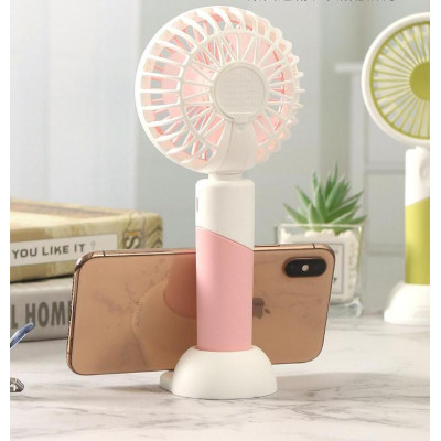Портативний вентилятор Mini Fan ZB 100 2в1 із USB-зарядкою Рожевий (af467ada) Портативний вентилятор Mini Fan ZB 100 2в1 із USB-зарядкою Рожевий (af467ada)