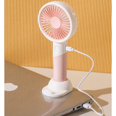 Портативний вентилятор Mini Fan ZB 100 2в1 із USB-зарядкою Рожевий (af467ada) Портативний вентилятор Mini Fan ZB 100 2в1 із USB-зарядкою Рожевий (af467ada)