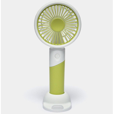Портативний вентилятор Mini Fan ZB 100 акумуляторний 2в1 із USB зарядкою Зелений (3e2b8bb6)