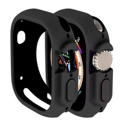 Захисний чохол для Apple Watch СВ 49 мм Ultra Чорний 457767764 Захисний чохол для Apple Watch СВ 49 мм Ultra Чорний 457767764