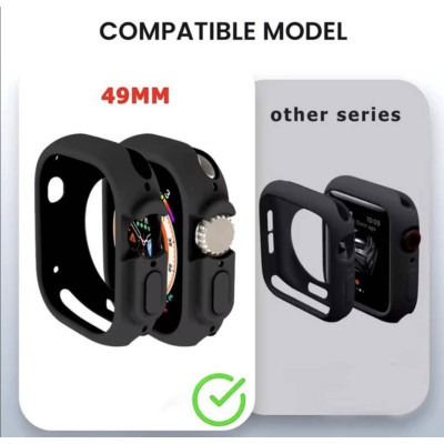 Захисний чохол для Apple Watch СВ 49 мм Ultra Чорний 457767764 Захисний чохол для Apple Watch СВ 49 мм Ultra Чорний 457767764