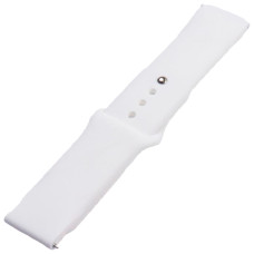 Ремешок Universal Silicone Button Design Samsung/Amazfit/Huawei 20 mm White (35724_3577974)