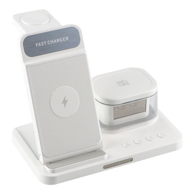Беспроводное зарядное устройство Wuw H33 5in1 15W IP version Qi MagSafe White (33580_3210086) Беспроводное зарядное устройство Wuw H33 5in1 15W IP version Qi MagSafe White (33580_3210086)