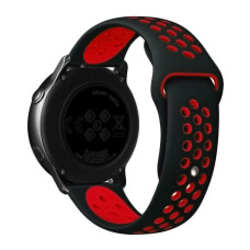 Ремешок Universal 20mm Silicone N Sport Samsung/Amazfit/Huawei Black Red (35718_3577901)