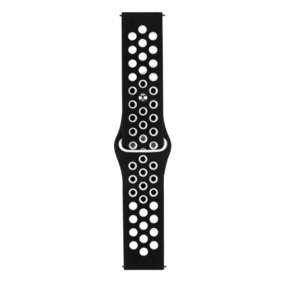 Ремешок Universal Silicone N Sport Samsung/Amazfit/Huawei 20 mm Black White (35718_3577903) Ремешок Universal Silicone N Sport Samsung/Amazfit/Huawei 20 mm Black White (35718_3577903)