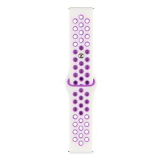 Ремешок Universal Silicone N Sport Samsung/Amazfit/Huawei 20 mm White Purple (35718_3577913)