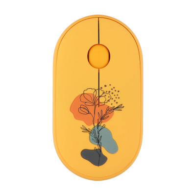 Бездротова миша комп'ютерна 2E MF300 FLORA POPPY Silent WL BT з принтом