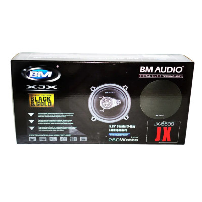 Автомобильные колонки Boschmann BM Audio JX-5588 13 см трехполосные 260W Черный 2 шт Автомобильные колонки Boschmann BM Audio JX-5588 13 см трехполосные 260W Черный 2 шт