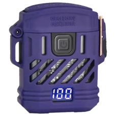 Фонарь-зажигалка Multifunctional D53-2LED Box LCD TypeC 3+1 режим 62х52х28 мм