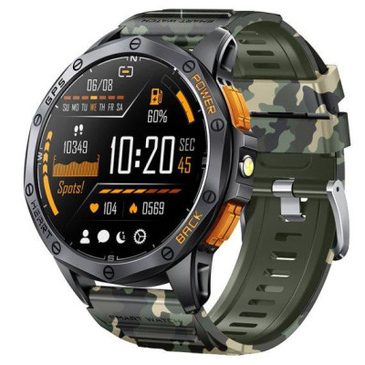 Умные смарт часы UWatch Smart GPS Max 2 ремешка Камуфляж (2385974023)