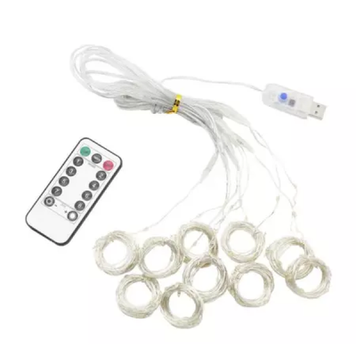Гирлянда штора с пультом No Brand SFK-09 флаг Украины USB 2х2 м Голубо-желтый (2400130212) Гирлянда штора с пультом No Brand SFK-09 флаг Украины USB 2х2 м Голубо-желтый (2400130212)