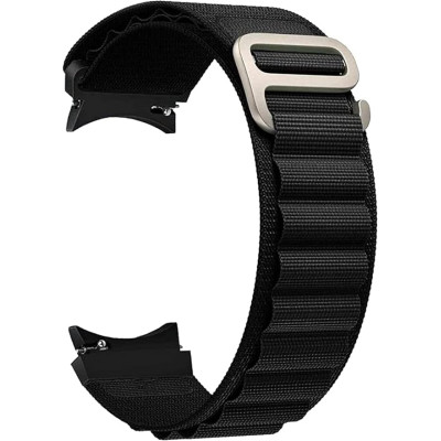 Ремешок BeWatch Alpine Loop для Samsung Galaxy Watch 4 5 6 7 Черный (14GW1201)