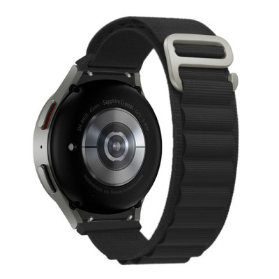 Ремешок BeWatch Alpine Loop для Samsung Galaxy Watch 4 5 6 7 Черный (14GW1201)