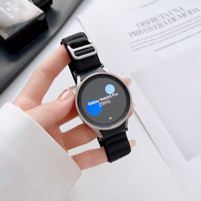 Ремешок BeWatch Alpine Loop для Samsung Galaxy Watch 4 5 6 7 Черный (14GW1201)