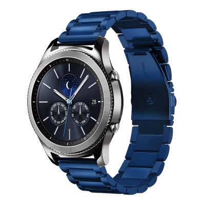 Ремінець Universal Stainless Steel Samsung/Amazfit/Huawei 20 mm Blue (34697_3342395)