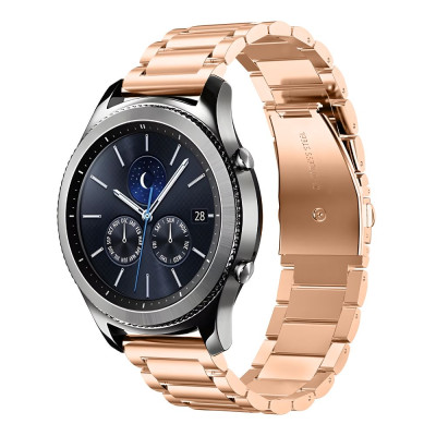 Ремінець Universal Stainless Steel Samsung/Amazfit/Huawei 22 mm Rose Gold (34698_3342401)