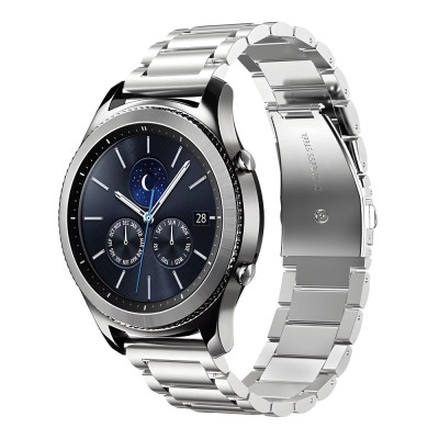 Ремешок Universal Stainless Steel 22 mm Samsung/Amazfit/Huawei Silver (34698_3342402)