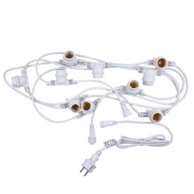 Гірлянда для вулиці під лампочки Feron CL50-8 Белт-лайт (Belt-light) 230 V 10хЕ27 5 м White