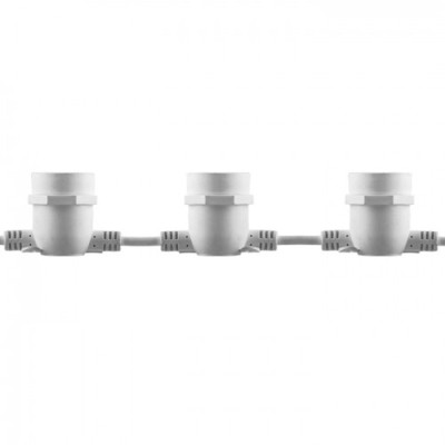 Гирлянда для улицы под лампочки Feron CL50-8 Белт-лайт (Belt-light) 230 V 10хЕ27 5 м White Гирлянда для улицы под лампочки Feron CL50-8 Белт-лайт (Belt-light) 230 V 10хЕ27 5 м White