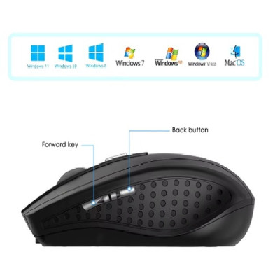 Бездротова мишка TWS Silent Mouse 2.4G Чорний Бездротова мишка TWS Silent Mouse 2.4G Чорний