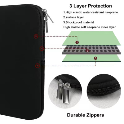 Защитный чехол-сумка для ноутбука MacBook Standart NPK 13 Черный Защитный чехол-сумка для ноутбука MacBook Standart NPK 13 Черный
