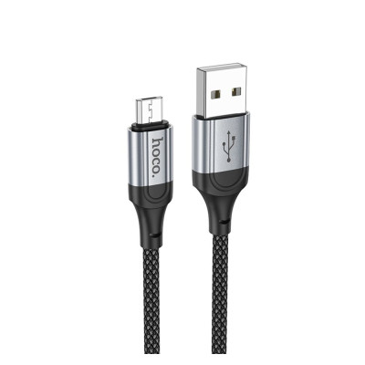 Кабель для заряджання Hoco X102 Fresh USB/MicroUSB 2.4A 1 м Black (35656_3577437)