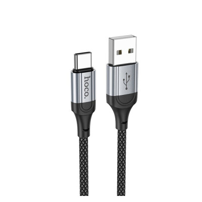Кабель для заряджання Hoco X102 Fresh USB/Type C 3A 1 м Black (35658_3577439)