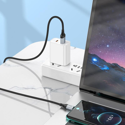 Кабель для заряджання Hoco X102 Fresh USB/Type C 3A 1 м Black (35658_3577439) Кабель для заряджання Hoco X102 Fresh USB/Type C 3A 1 м Black (35658_3577439)