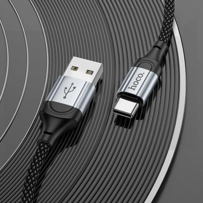 Кабель для заряджання Hoco X102 Fresh USB/Type C 3A 1 м Black (35658_3577439) Кабель для заряджання Hoco X102 Fresh USB/Type C 3A 1 м Black (35658_3577439)