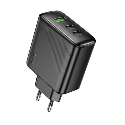 Зарядний пристрій Hoco CS26A Super Fast Charging 1USB /2Type-C 45W /3A PD/QC 3.0 Black (35879_3605549)