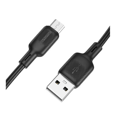 Кабель синхронизации Borofone BX113 Silicone 2.4A USB-A to Micro - USB 3 м Black (35554_3346716) Кабель синхронизации Borofone BX113 Silicone 2.4A USB-A to Micro - USB 3 м Black (35554_3346716)