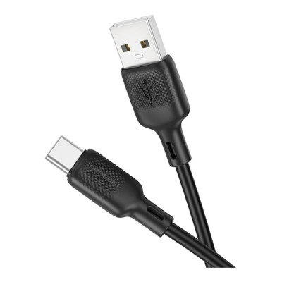 Кабель синхронизации Borofone BX113 Silicone 3A USB-A to Type-C 1 м Black (35596_3346761) Кабель синхронизации Borofone BX113 Silicone 3A USB-A to Type-C 1 м Black (35596_3346761)