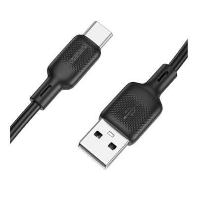 Кабель синхронизации Borofone BX113 Silicone 3A USB-A to Type-C 1 м Black (35596_3346761) Кабель синхронизации Borofone BX113 Silicone 3A USB-A to Type-C 1 м Black (35596_3346761)